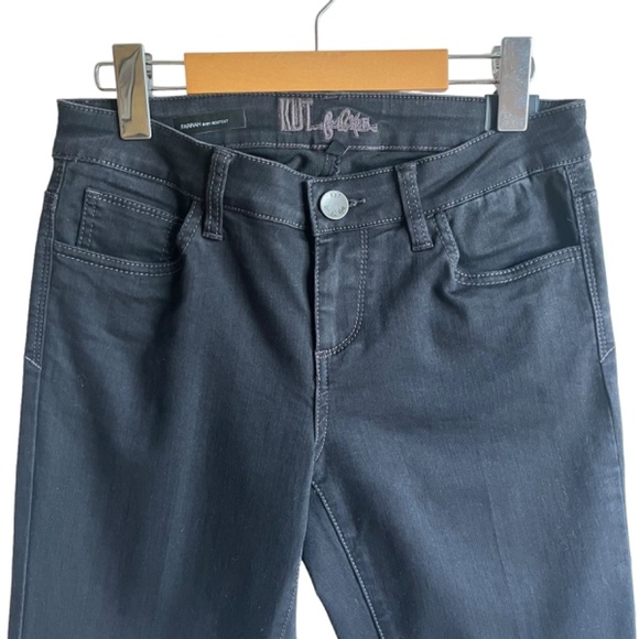 Kut from the Kloth Farrah Baby Bootcut Size 4 Black NWT - Picture 3 of 16